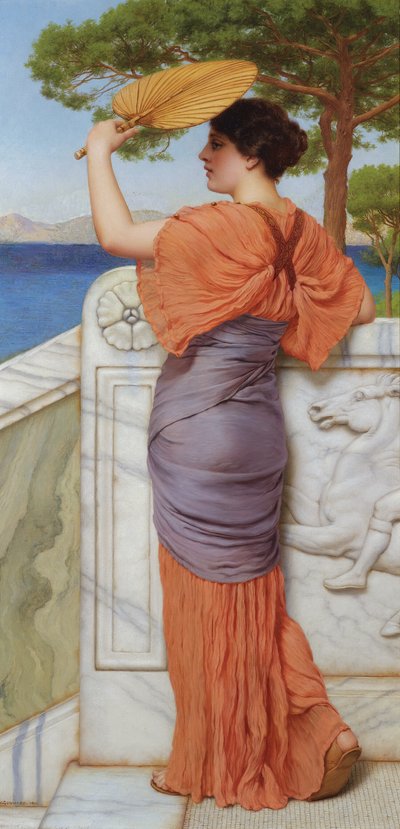 En el balcón de John William Godward